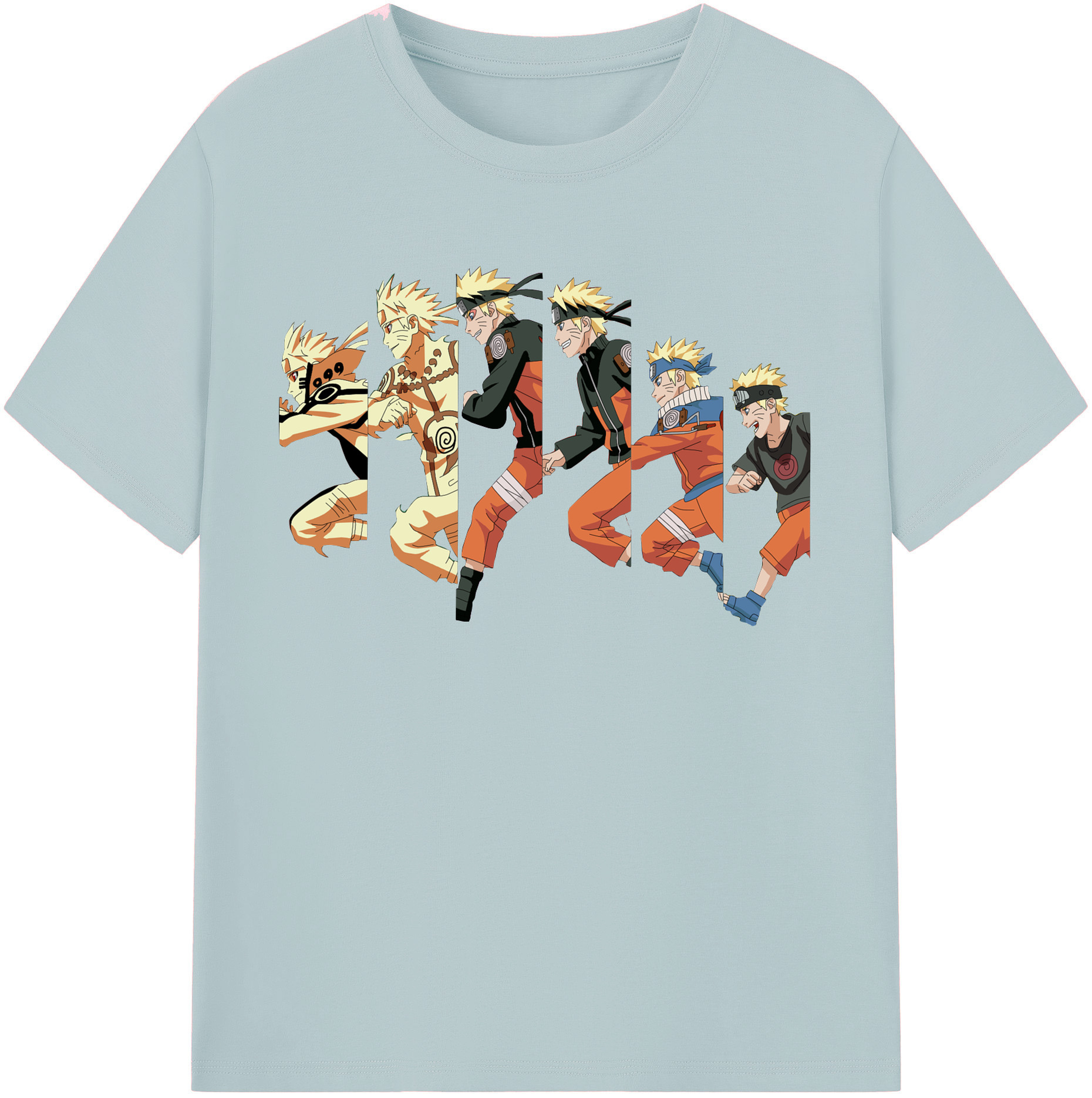 （画像用） NARUTO -ナルト- うずまき ナルト Uzumaki Naruto 綿100％半袖Tシャツ（フロントプリント）